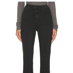 PAIGE (new!) Black Denim with flare